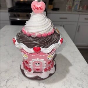 New Cupcake Cottage with white icing and hearts
